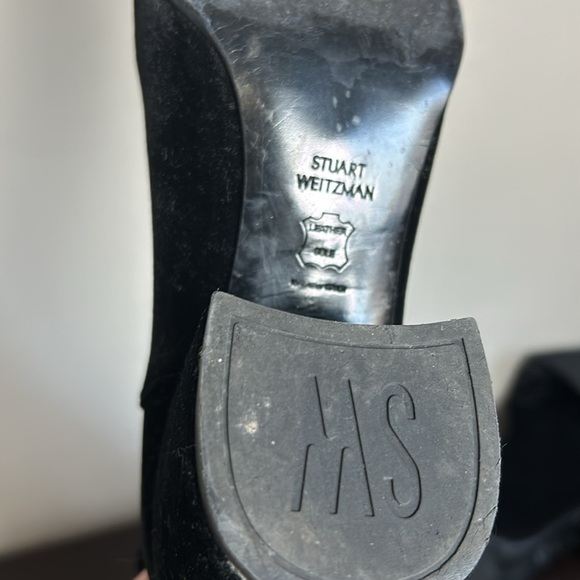 Stuart Weitzman Lowjack Velvet Block
Heel Boot Black Over the Knee Sz 8.5 - Picture 11 of 14